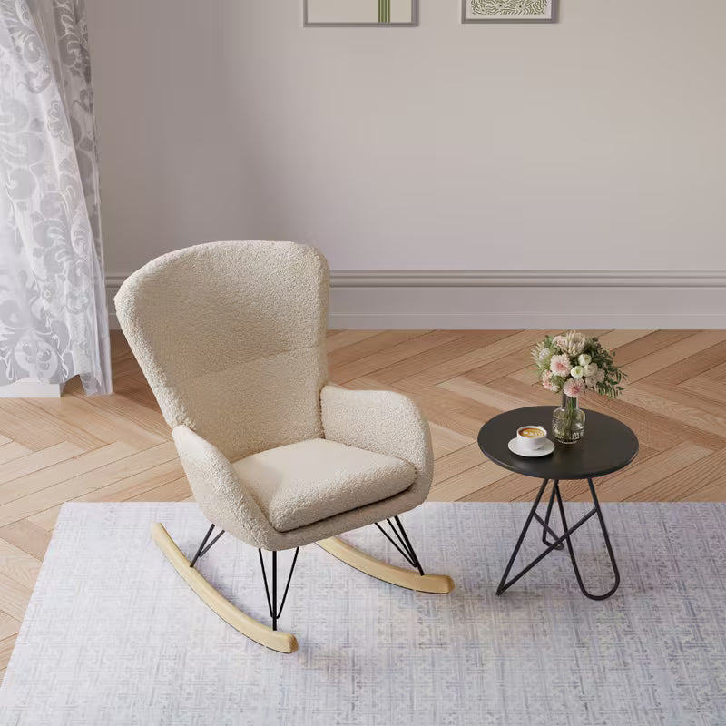 Elin — Reclining Wingback Rocking Chair material detail