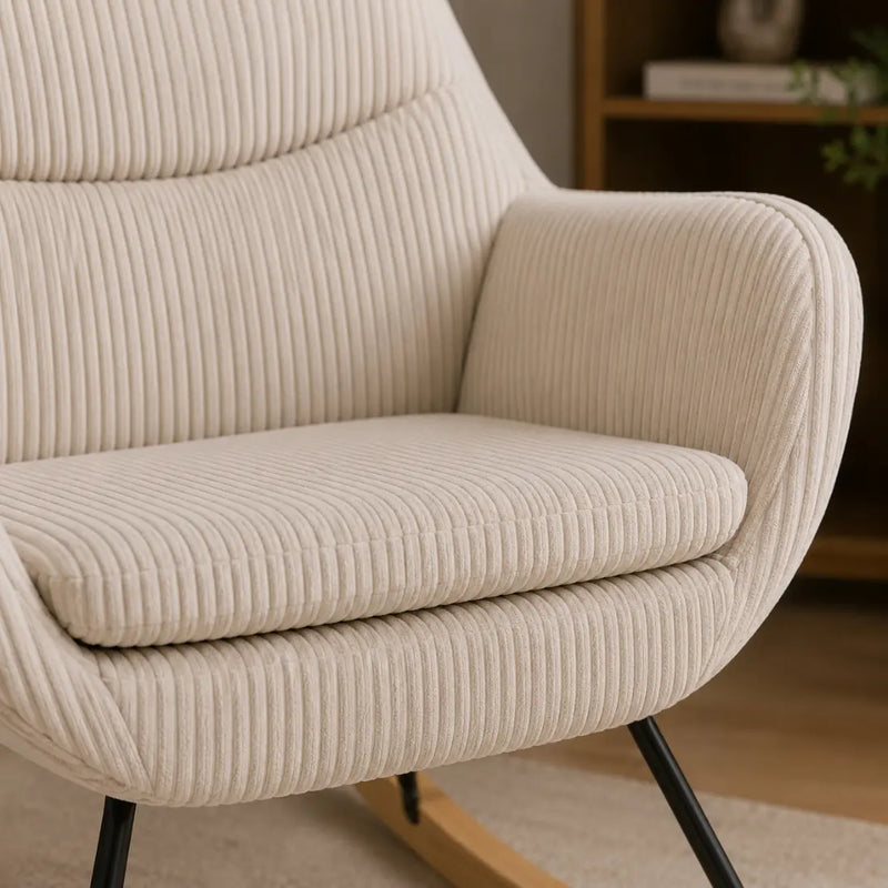 Briar — Upholstered Rocking Chair rocking mechanism detail
