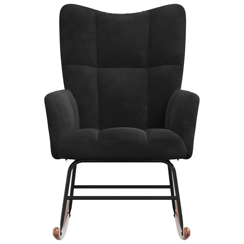 Elise — Quilted Velvet Rocking Chair rocking mechanism detail