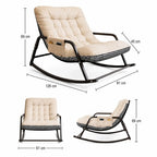 Odette — Wooden Armrest Rocking Chair