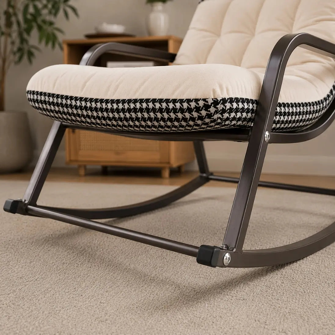 Odette — Wooden Armrest Rocking Chair