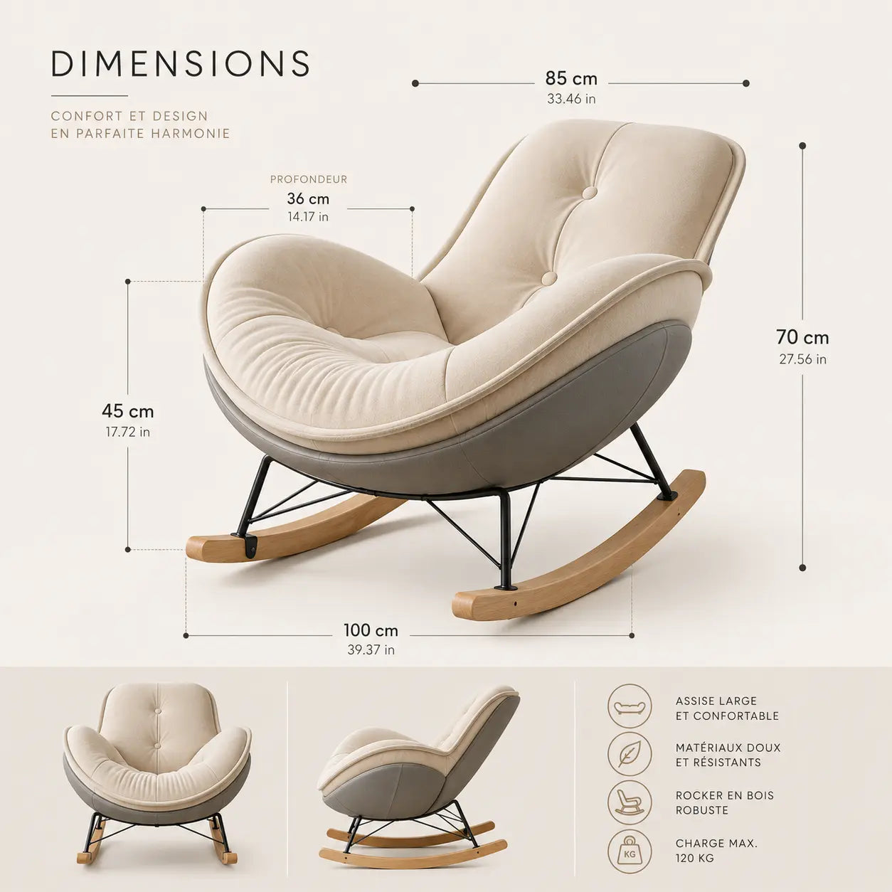 Marin — Rattan Relax Rocking Chair