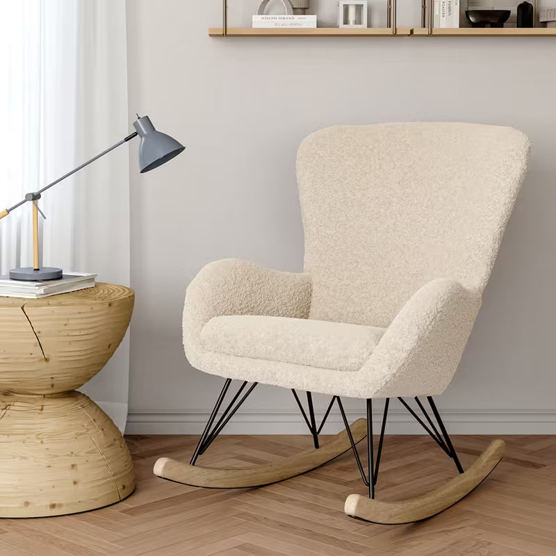 Elin — Reclining Wingback Rocking Chair rocking mechanism detail
