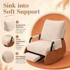 Elowen — Corduroy Velvet Rocking Chair