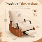 Elowen — Corduroy Velvet Rocking Chair