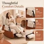 Elowen — Corduroy Velvet Rocking Chair