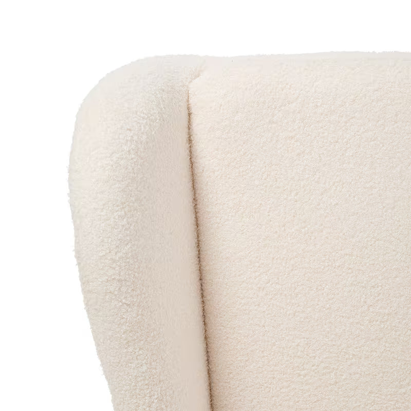 Mirela — Lambswool High-Back Rocking Chair