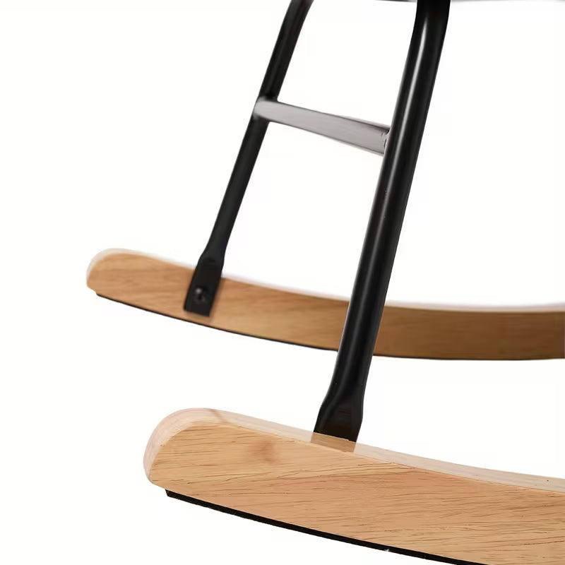 Mirela — Lambswool High-Back Rocking Chair
