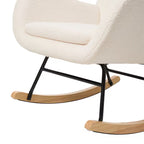 Mirela — Lambswool High-Back Rocking Chair