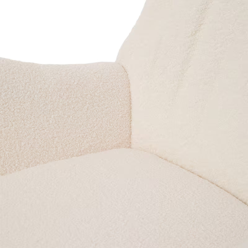 Mirela — Lambswool High-Back Rocking Chair