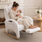 Liora — Nursing Rocking Chair, Teddy Fleece