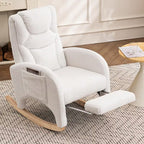 Liora — Nursing Rocking Chair, Teddy Fleece