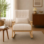 Freya — Nursing Rocking Chair, Upholstered High-Back