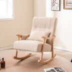 Freya — Nursing Rocking Chair, Upholstered High-Back