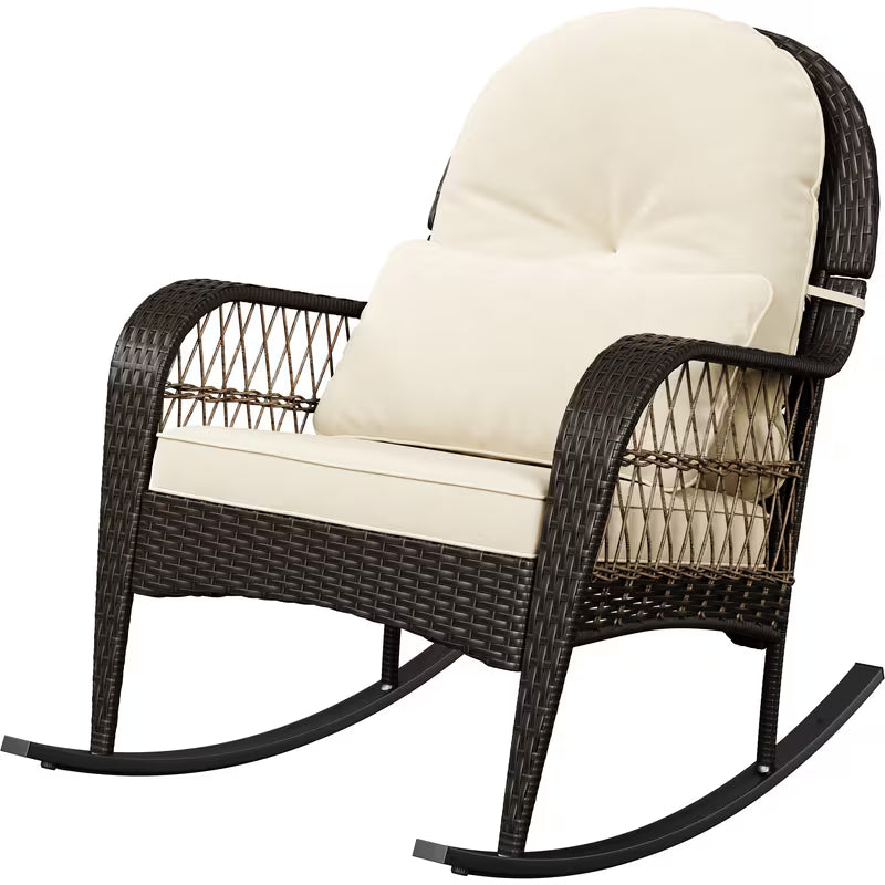 Anais — Natural Rattan Garden Rocking Chair