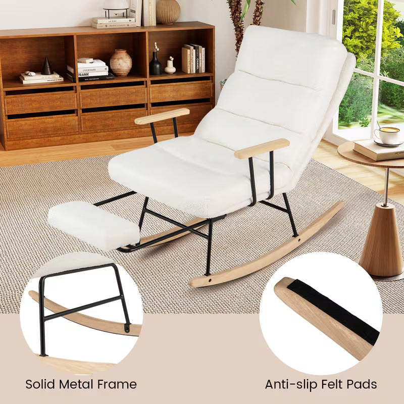Elara — Reclining Teddy Rocking Chair