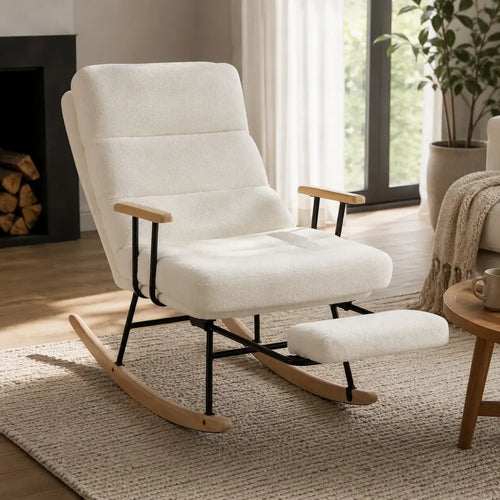Elara — Reclining Teddy Rocking Chair