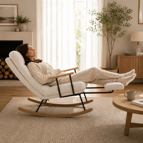 Elara — Reclining Teddy Rocking Chair