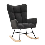Sunna — Scandinavian Bouclé Rocking Chair