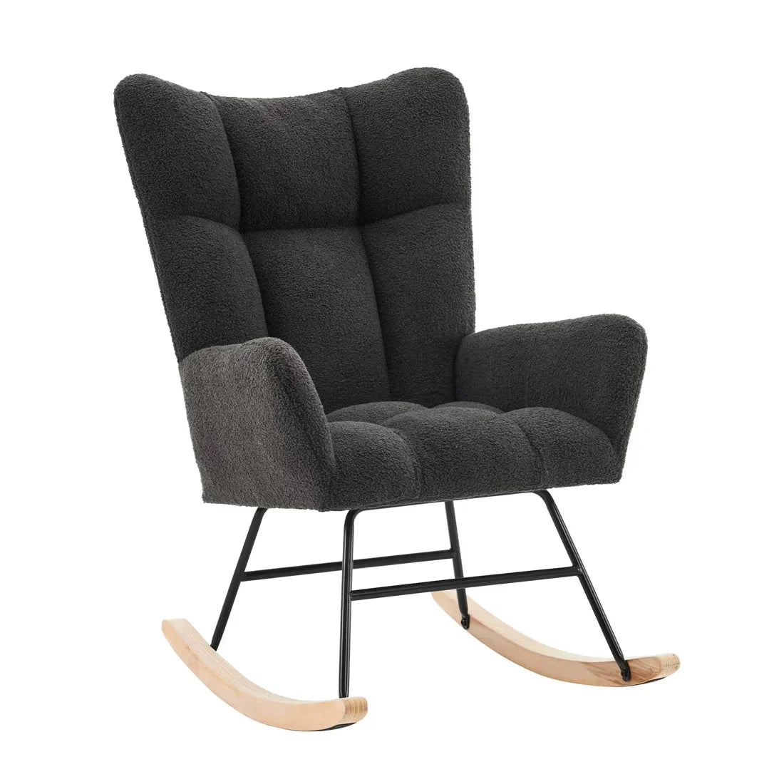 Sunna — Scandinavian Bouclé Rocking Chair