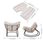 Maren — XXL All-Season Rattan Rocking Chair