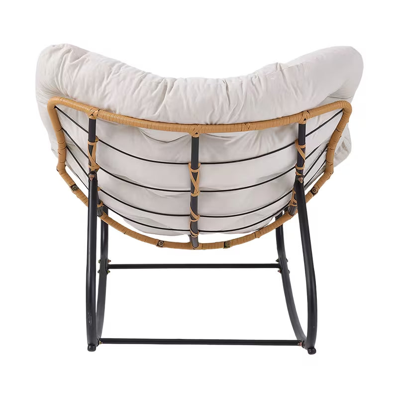 Maren — XXL All-Season Rattan Rocking Chair