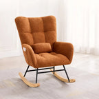 Coralie — Wingback Bouclé Rocking Chair