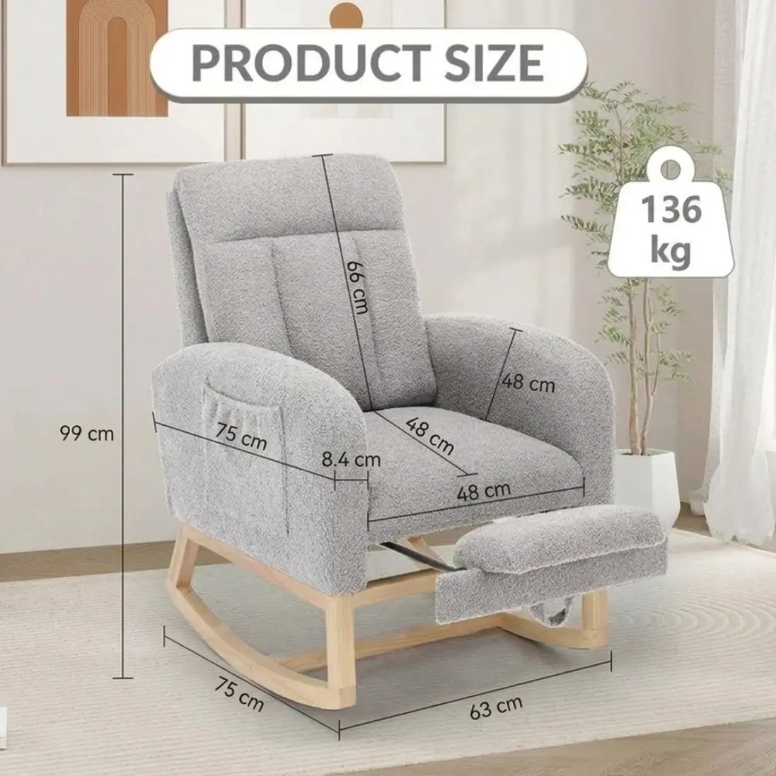 Juniper — Teddy Rocking Chair with Footrest