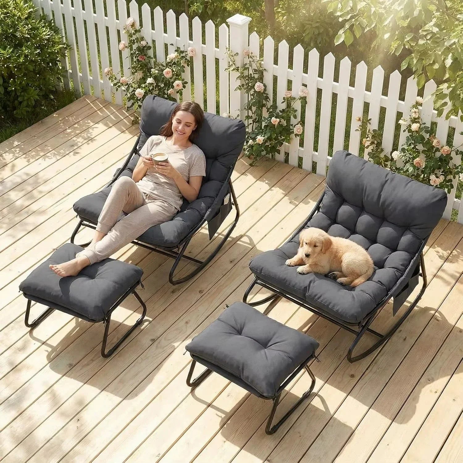 Sora — Weatherproof Rocking Chair for the Garden