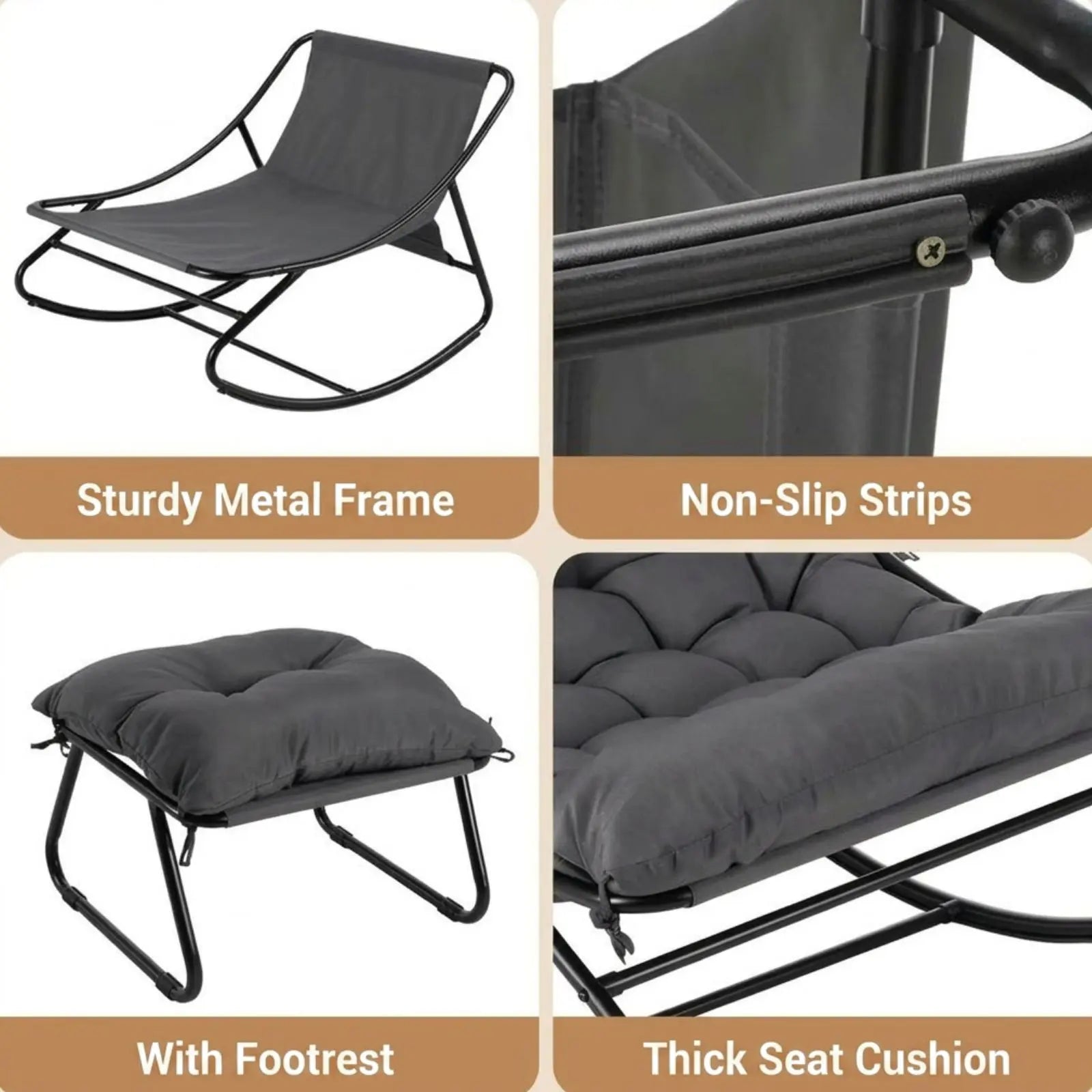 Sora — Weatherproof Rocking Chair for the Garden