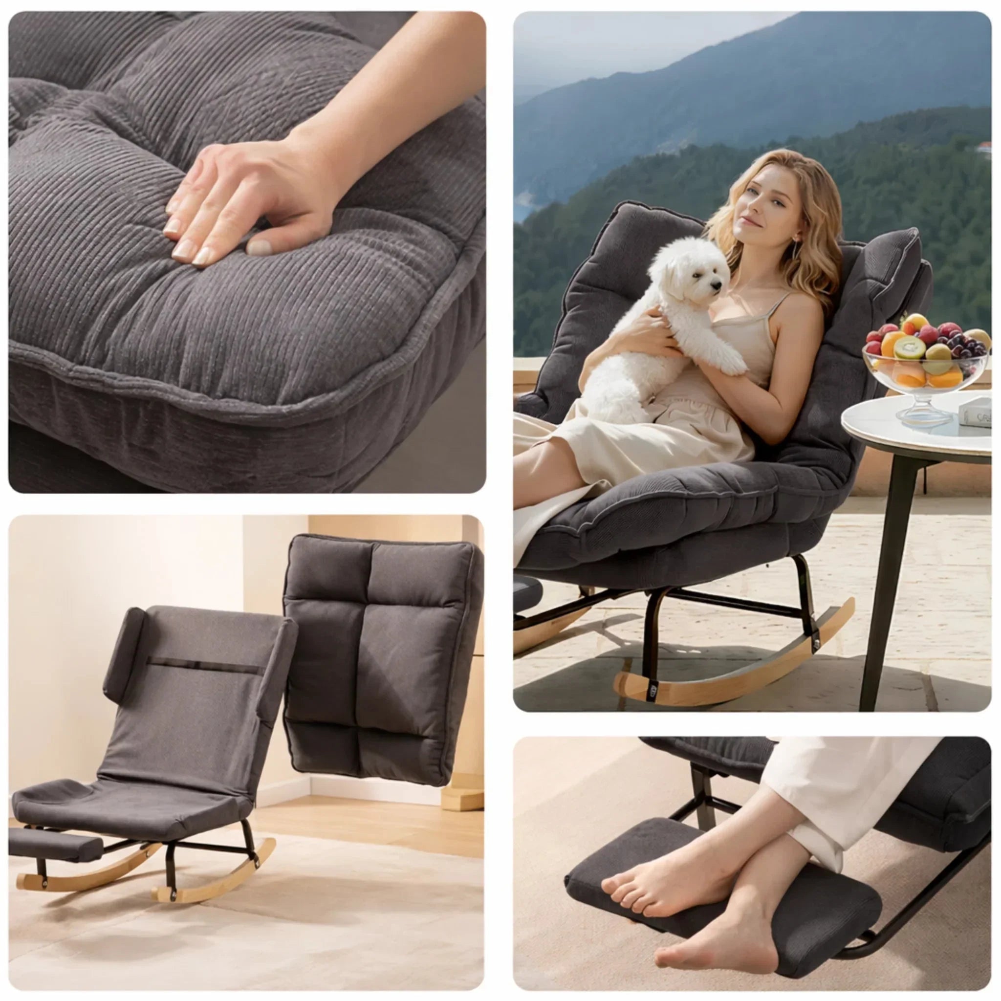 Romy — Reclining Rocking Chair for the Garden