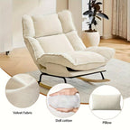 Astrid — Reclining Chenille Rocking Chair