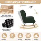 Sunna — Scandinavian Bouclé Rocking Chair