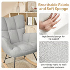Sunna — Scandinavian Bouclé Rocking Chair