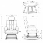 Isla — Nursing Rocking Chair, High-Back