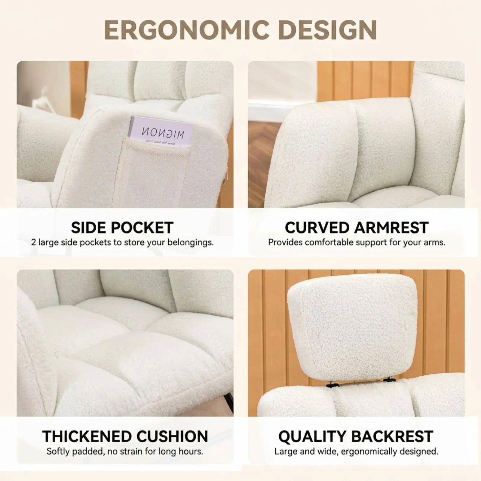 Isla — Nursing Rocking Chair, High-Back