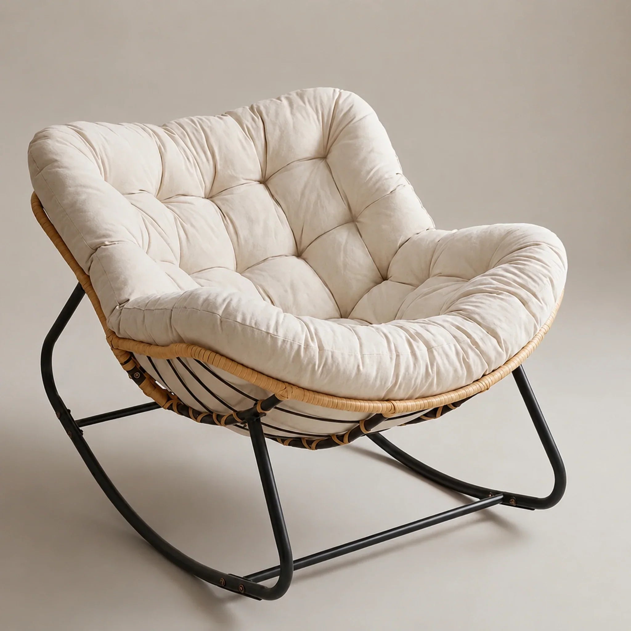 Maren — XXL All-Season Rattan Rocking Chair