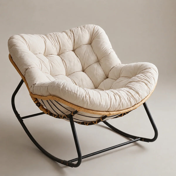 Maren — XXL All-Season Rattan Rocking Chair