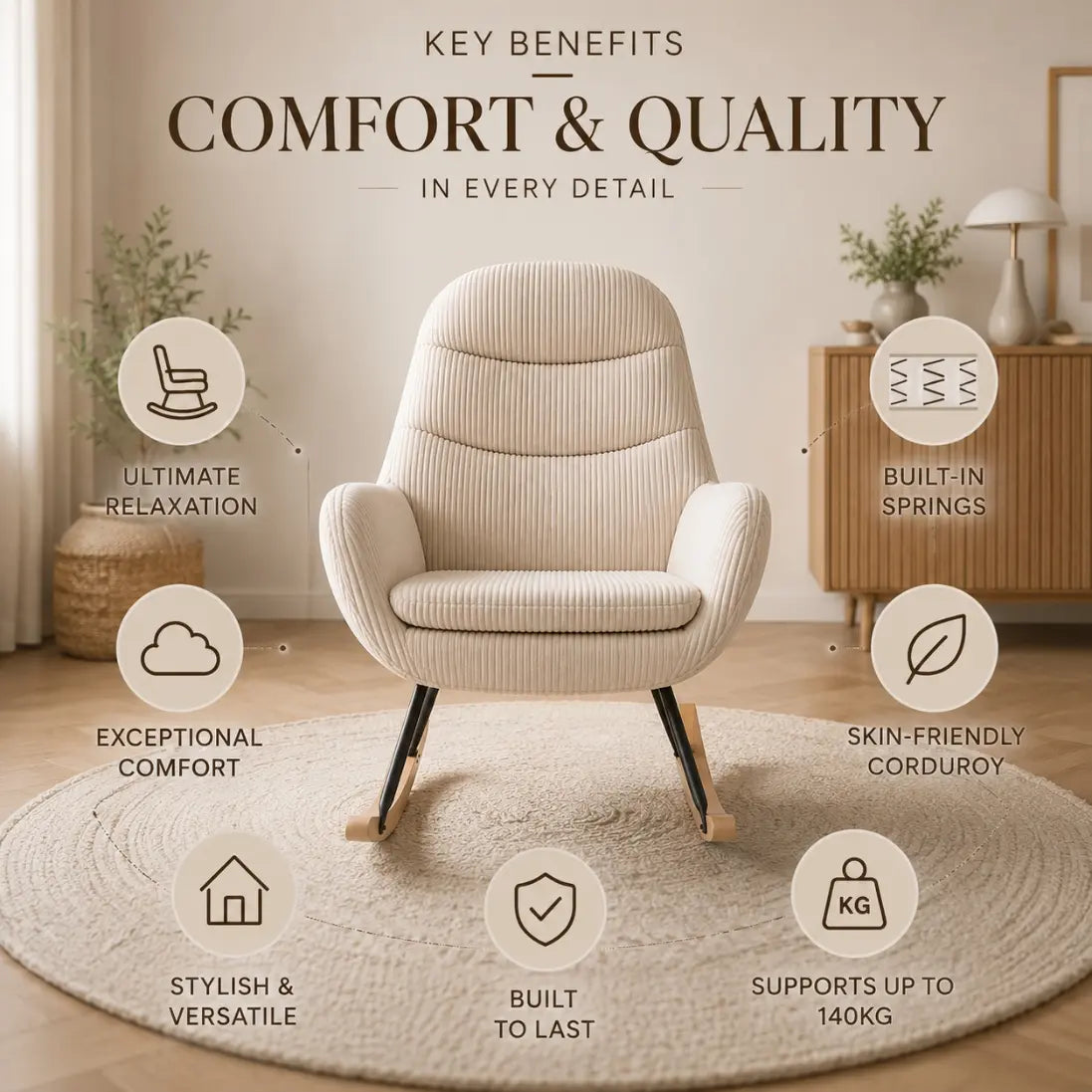 Briar — Upholstered Rocking Chair