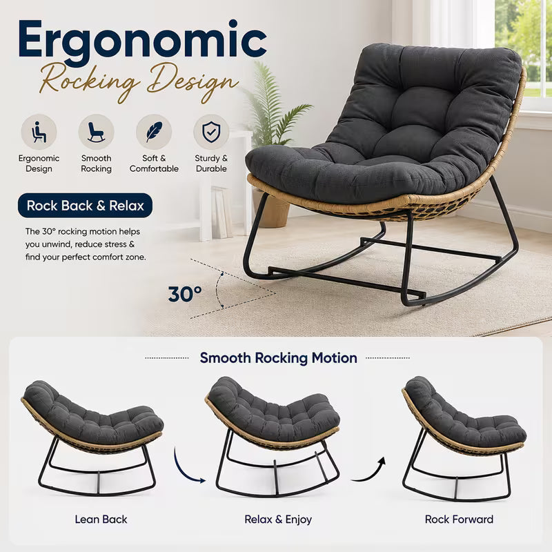 Noor — Oversized Rattan Egg Chair