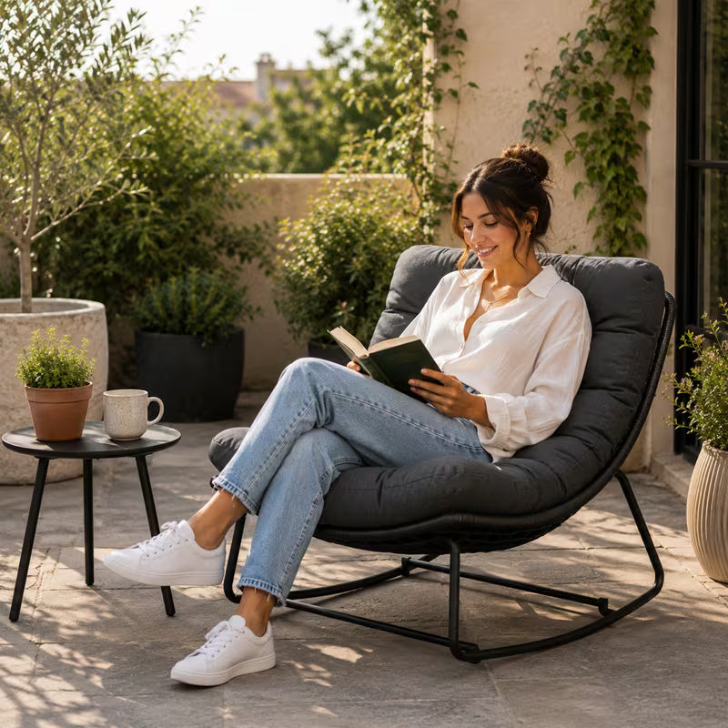 Noor — Oversized Rattan Egg Chair