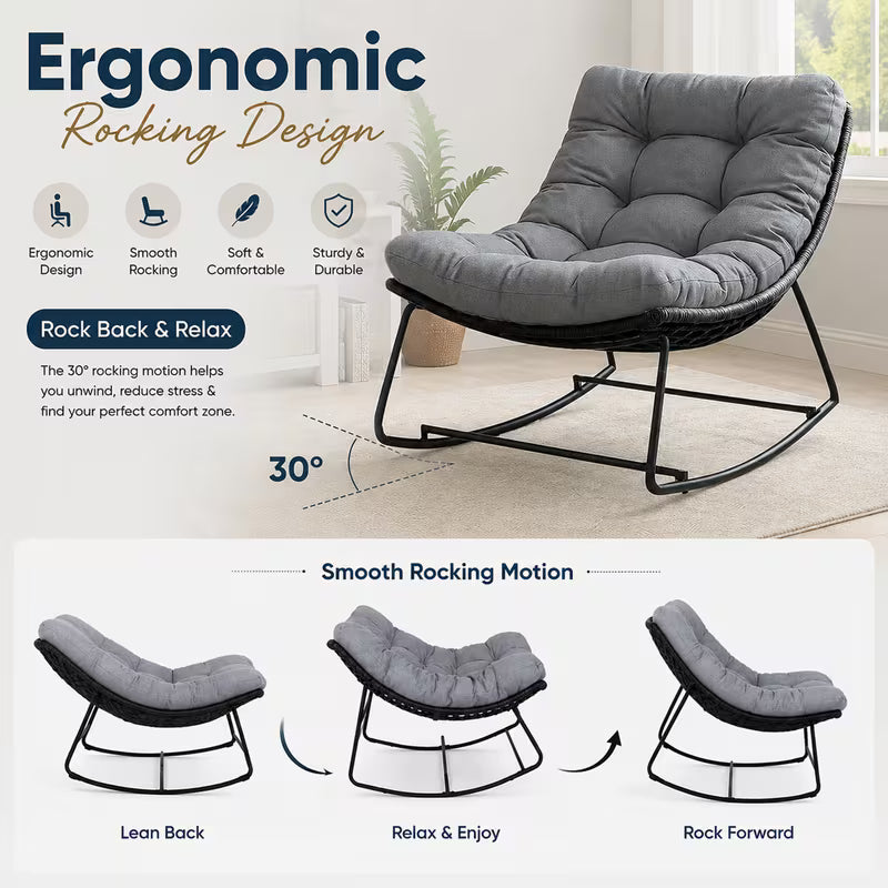 Noor — Oversized Rattan Egg Chair