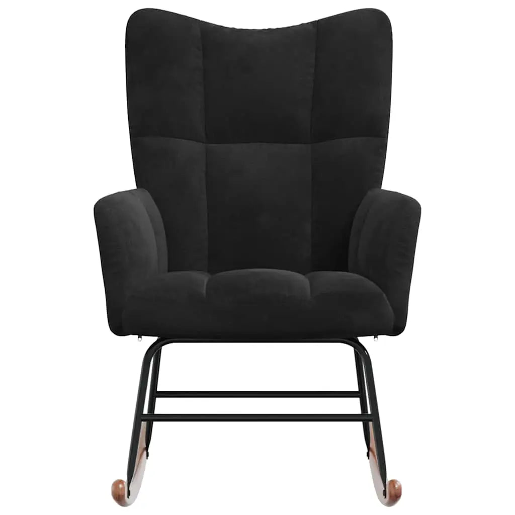 Elise — Quilted Velvet Rocking Chair