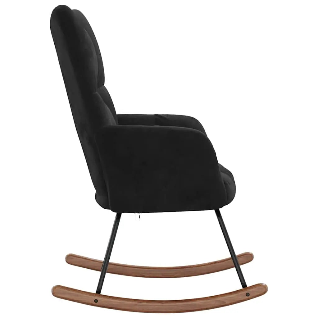 Elise — Quilted Velvet Rocking Chair
