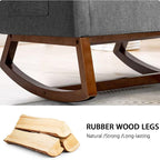 Amara — Nursing Rocking Chair, Bouclé Teddy
