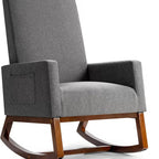Amara — Nursing Rocking Chair, Bouclé Teddy